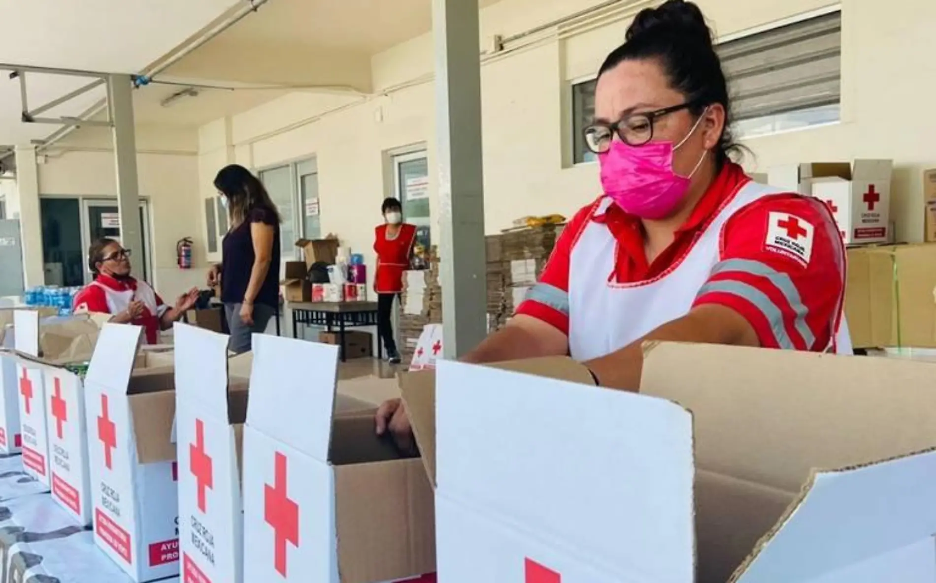 Cruz Roja mantiene centro de acopio en Hermosillo